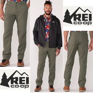 REI Co-op Trailmade Pants Stratus Gray - Men's 38x30 Stretch Side Zip